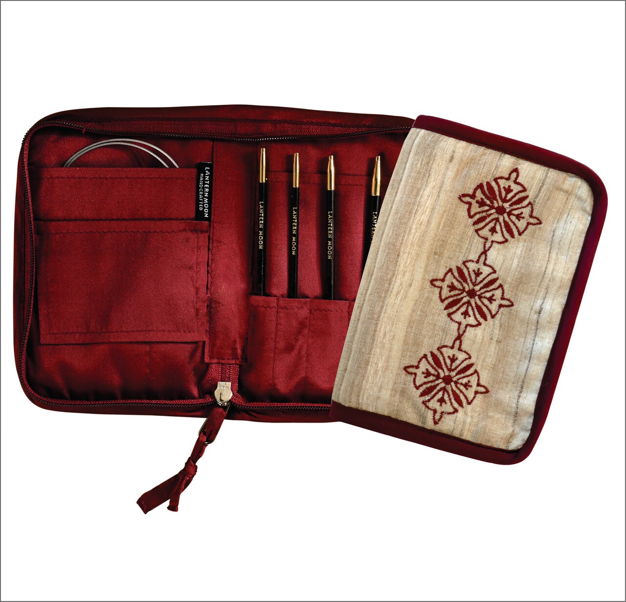 Lantern Moon Bequest Tunisian Crochet Hook Set with Silk Case
